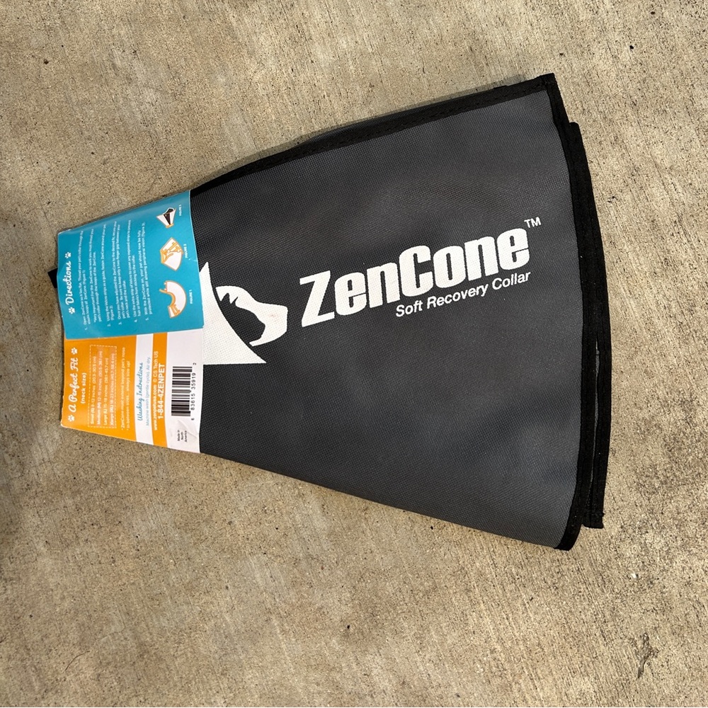 Soft Dog Cone Zen Recovery Cone with clear pannels NWT